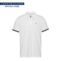 Tommy Hilfiger เสื้อโปโลผู้ชาย รุ่น DM0DM17282 YBR - สีขาว