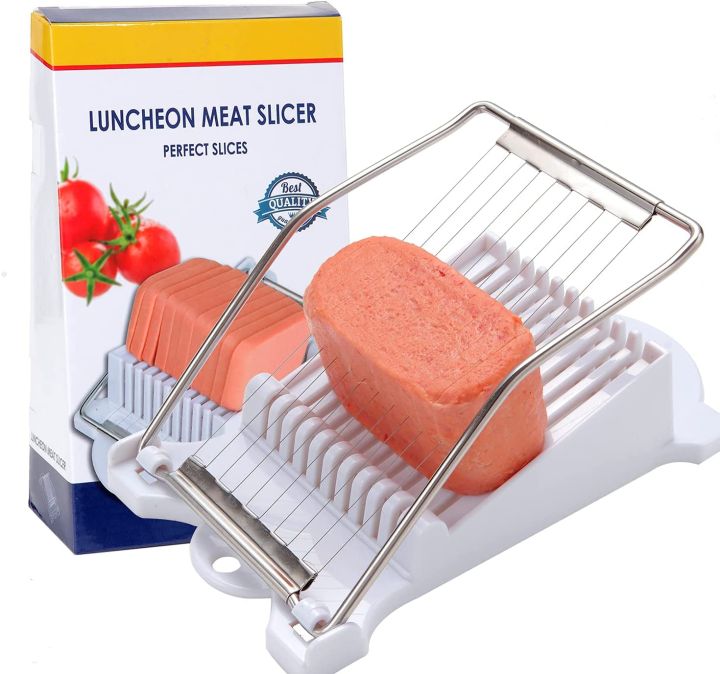 Durable Luncheon Meat Slicer, Quality Stainless Steel 11 Wires for 12 Thinner Slices