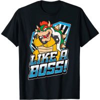 Nintendo （cartoon）New Adventure Game Movie Super Mario（Luigi Mario.Peach.Bowser.Yoshi.Waluigi.Toad.Birdo）graphic printed Mens 100 % Cotton O-neck Short-sleeved T-shirt