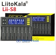 Bộ sạc pin Liitokala Lii-S8 8 ngăn sạc cho pin 9V 18650 26650 21700 26700