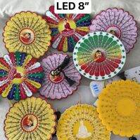 LED 8" ပဌာန်စာဘုရားမီးသီး ၁၅×၁၅စင်တီမီတာ မီးသီးက ပိုကြီးတယ်၊ ပိုတောက်ပတယ်။ไฟรัศมีพระ ไฟ led ประดับพระ  ไพงานปาร์ตี้ 270110