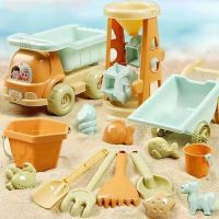 Childrens Outdoor Beach Toys Fun Shovel Mold Beach Bucket Set Storage Sand Digging Tool Bucket Gift Childrens Sand Toys sand