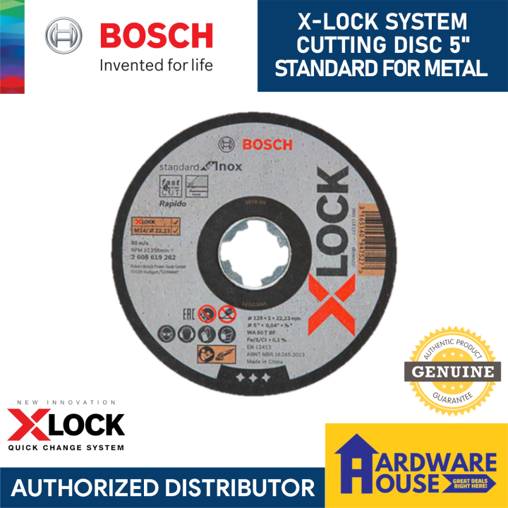 ORIGINAL BOSCH XLock Cutting Disc Super Thin for Metal Stainless Steel
