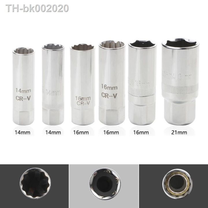 50ja-14mm-magnetic-thin-walled-spark-plug-sleeve-universal-joint-14mm-16mm-12-point-swivel-socket-removal-tool