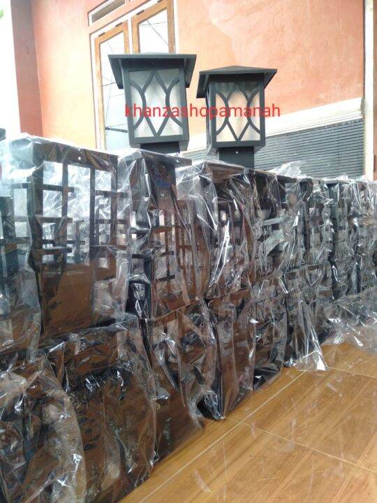 lampu pagar depan rumah tiang pagar luar pilar minimalis bahan tebal