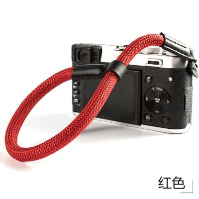 สายรัดข้อมือกล้องไมโครสำหรับ Fujifilm X-T100 X-A7 XT20 X-T30 X100F XA5 XA20 X-E2 XE3พาราคอร์ดจับ X70สายรัดข้อมือถัก