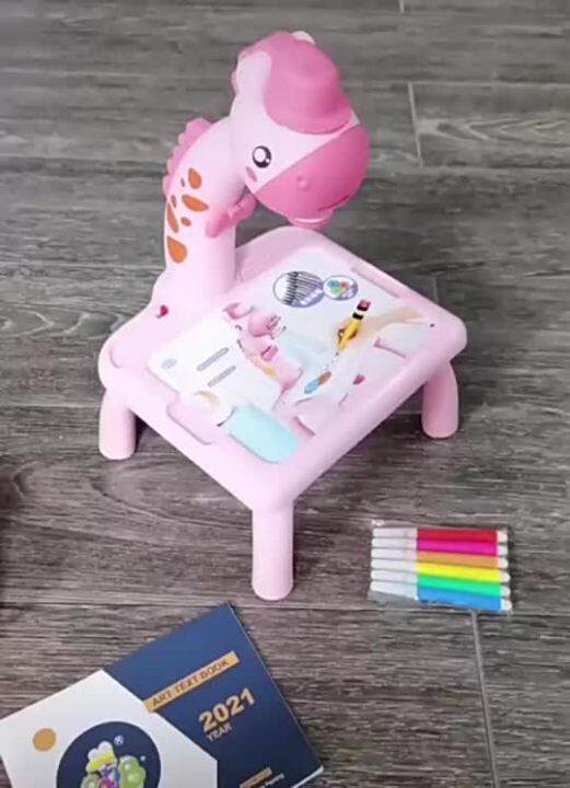 LED Projector Drawing Table Toy Set Table Painting Board Educational