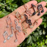 【YF】 Pingente para Mulheres Jóias Artesanais Encantos Music Note Pulseiras Pavimentadas Acessórios Colar Moda 5Pcs