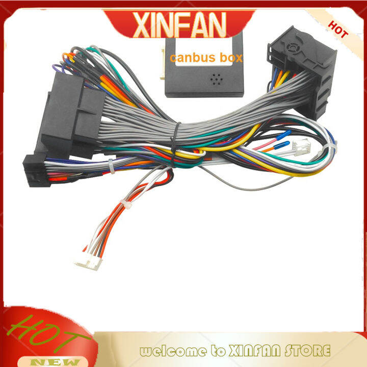 XINFAN Car 16Pin Power Wiring Harness Cable Adapter With Canbus For BMW