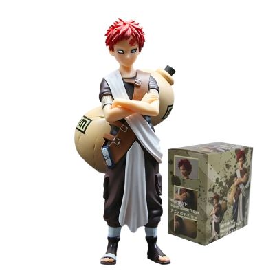 ZZOOI 20cm Bandai Naruto Anime Figure Big Gourd Gaara Action Figure PVC Collection Model Doll Ornaments Toys Gifts