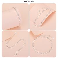 Three Silversmith celets Wholesale Net Red Jewelry Silver Plated Hand Jewelry Round Beads Love Clover Antler Creative Jewelry - xin