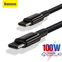 HOT weime428 - / Baseus 100วัตต์ USB C เพื่อ USB Type C สายไฟ USBC ค่าใช้จ่ายได้อย่างรวดเร็วข้อมูลลวด Type C PD เคเบิ้ลสำหรับ MacBook iPad Pro Air Xiaomi ซัมซุง