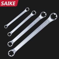 （Conbo metals）ชุดประแจกล่อง E ประแจหกเหลี่ยม Double End E Cr-Mo Pentalobe Spanner Set E-Torx Double Box Ratcheting Wrench Car Garage Tools