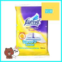 รีฟิลผ้าเปียกดันฝุ่นคอตตอน FARCENT W706/2 12 แผ่น สีเหลือง กลิ่นเลมอนWET CLEANING TISSUE REFILL FARCENT W706/2 YELLOW LEMON 12PCS **ด่วน ของมีจำนวนจำกัด**