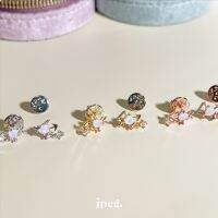 opal pink - jennie earring (Brass)