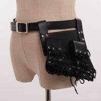 PU หนังดาบกบ Holster Waistband พร้อม Rapier Lacing Holder เข็มขัดสำหรับชุดคอสเพลย์