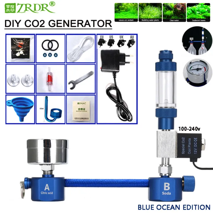 Aquarium Diy Co2 Generator Bubble Counter Solenoid Valve Diffuser Aluminum Alloy Kit Fish Tank Aquatic Plant Lazada Ph - Diy Co2 Diffuser Kits Uk