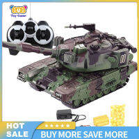 LIToys เกม1:32 RC Battle Tank Heavy ขนาดใหญ่ Interactive รีโมทคอนลรถของเล่นยิงกระสุนรุ่น Electronic Boy Toys