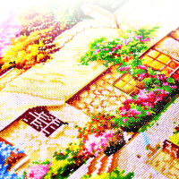 5D DIY Full Diamond Embroidery Cottage House Home Decor For Living Room Landscape New Special Shaped Diamond Painting 60 Colors