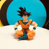 Son Goku Super Saiyan Figure Anime Dragon Ball Goku DBZ Action Figure Model Gifts Collectible Figurines for Kids Sitting posture