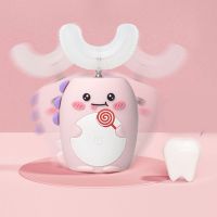 ◘ Smart 360 Degress U Shaped Electric Toothbrush Kids Silicone Automatic Tooth Brush Children Cleaning Teeth Brush