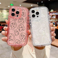 เคสรองรับการกระแทก Samsung Galaxy S23แบบหน้า S22 S21พิเศษบวกกับศิลปะนามธรรมแนวเรโทรสำหรับผู้หญิงเคสป้องกันการตกกันกระแทก