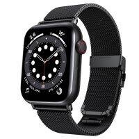 ANBEST Strap Compatible for Apple Watch 1 2 3 4 5 6 7 8 SE Woven Metal Strap Double Buckle Replacemet Band for Ultra 49mm Straps