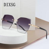 Fashion glasses 2022 occident style rimless trim sunglasses women luxury designer driving personalized UV protection sun glasses