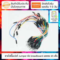 สายไฟจั้มเปอร์ Jumper ต่อ breadboard แพคละ 65 เส้น คุณภาพดี