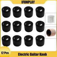 12Pcs โลหะกีตาร์เบส Dome Tone Knobs สำหรับกีตาร์ไฟฟ้าเบส Volume Control Knobs กีตาร์อะไหล่ &amp; อุปกรณ์เสริมขายส่ง