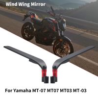 For Yamaha MT-07 MT07 MT03 MT-03 Universal Motorcycle Mirror Wind Wing side Rearview Reversing mirror