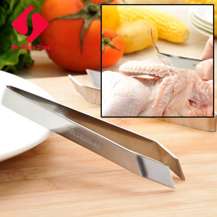 Kitchen Gadget Fishbone Clamps Fish Tweezer Stainless Steel Fish Bone