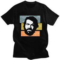 ขายดีหล่อผู้ชาย Rerro Bud Spencer แขนสั้น