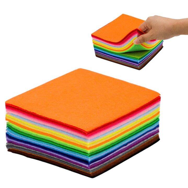 40pcs-felt-fabric-squares-diy-craftwork-felt-crafts-assorted-colors-textile-fuzzy-fabrics-for-scrapbooks-sewing