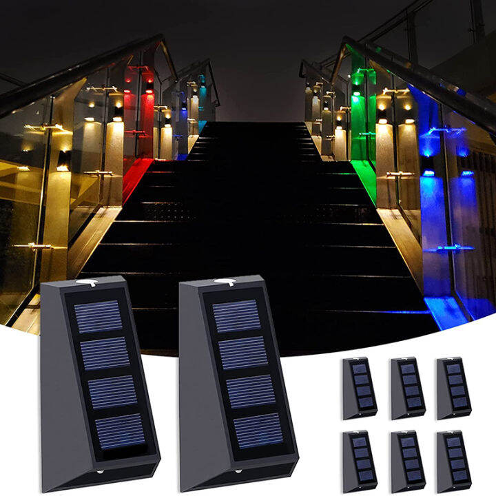 solar-led-lights-outdoor-fence-waterproof-wall-lights-7-colors-changing-for-garden-backyard-patio-yard-decor-solar-deck-lamp