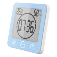 Waterproof Grade IP24 Bathroom Wall Clock Shower Clock Timer Temperature Humidity Kitchen Washroom Hygrometer