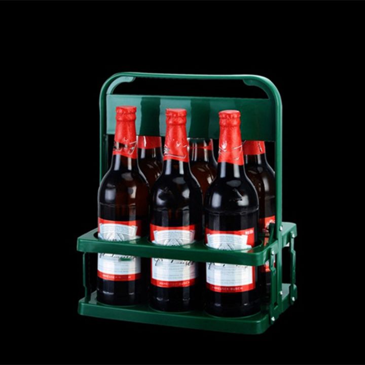 4x-6-holes-foldable-bottle-carrier-portable-bbq-party-beer-jar-holders-basket-for-kitchen-storage-and-organisation