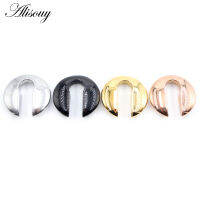 Alisouy 1PC สแตนเลสครึ่งวงกลม U รูปร่าง Ear Weights Heavy Expander Stretcher ปลั๊กเครื่องวัดต่างหู Body Piercing เครื่องประดับ