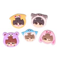 PVC material Kawaii Colorful Cartoon Flatback Stone DIY Figurine 10PCS Scrapbook Home Decor Crafts Accessories -L59