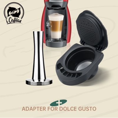 อุปกรณ์แปลงแคปซูลกาแฟอะแดปเตอร์แคปซูลดอลซ์กัสโตสำหรับ Genio S Piccolo XS อุปกรณ์เสริมอะแดปเตอร์สำหรับเติมกาแฟ