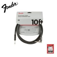 Fender Professional Series Instrument Cable 10ft สายแจ็ค  เฟนเดอร์ มีความยืดหยุ่น หัวตรง-หัวงอ