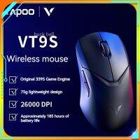 Rapoo Vt9s Wireless Gaming Mouse 2.4g Wired 26000dpi 75g Gamer Wireless Charging Mice Rechargeable 185h Paw3395 Sensor Window Pc Basic Mice