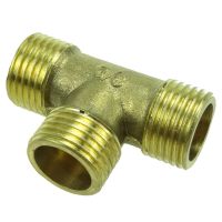 1/8" 1/4" 3/8" 1/2" Male BSP Thread 3 Way Male Tee Connector Brass Pipe Fitting Adapter Coupler Connector For Water Fuel Gas Valves