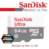 SANDISK ULTRA MicroSD Card SDSQUNS_064G_GN3MN : 64 GB (BY SYNNEX) Class 10 BY BILLIONAIRE SECURETECH