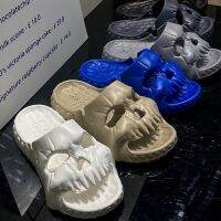 2023 Summer Personalized Skull Slides for Women Men Soft EVA Could Slipper Flat Unisex Beach Sandals Casual Couple Fun Flip Flop House Slippers