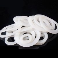 10Pcs White Food Grade Silicone Rubber O Ring Seals Washer Cross Section I.D.20 75mm