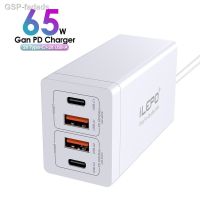 Fadads 65W เครื่องชาร์จ USB QC3.0 4พอร์ต Type C สำหรับ iPhone 14 13