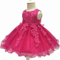 Baby Girls Dress 2023 NEW Summer Infant Lace Party Dress For Girls 1 Year Birthday Dress Wedding Christening Gown Kids Clothes