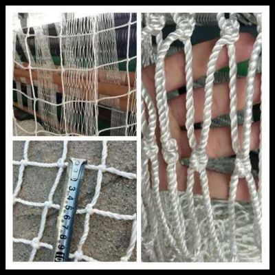 Building Safety Net Horizontal Net White Bottom Big Eye Net Construction Site Anti-Fall Protection Net Nylon Cotton String Mesh