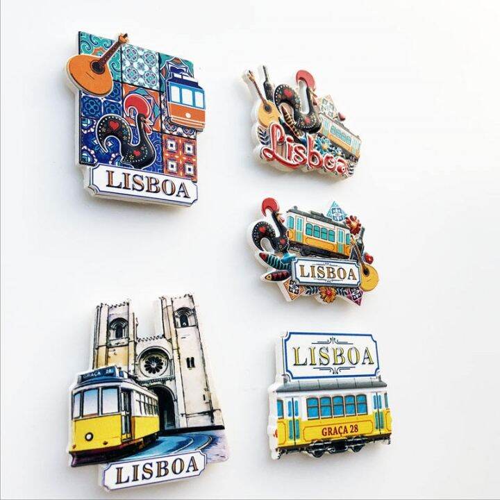 lisbon-the-capital-of-portugal-creative-geographical-indication-tourism-commemorative-decoration-handicraft-magnet-refrigerator-magnet-gift-refrigerator-sticker